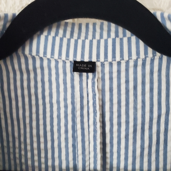 J Crew Ludlow Seersucker Blazer slim unstructured - Picture 5 of 12